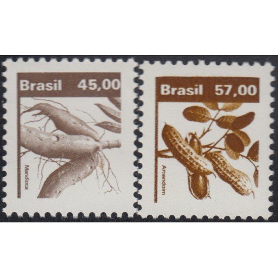 Brasil Brazil 1639/40 1983 Serie Antigua Recursos Económicos MNH Brasil Brazil 1639/40 1983 Serie Antigua Recursos Económicos MNH