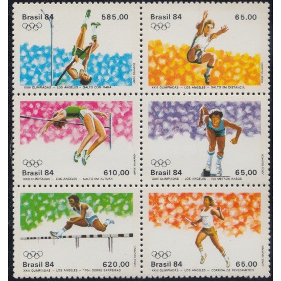 Brasil Brazil 1648/53 1984 Juegos olímpicos de verano MNH Brasil Brazil 1648/53 1984 Juegos olímpicos de verano MNH