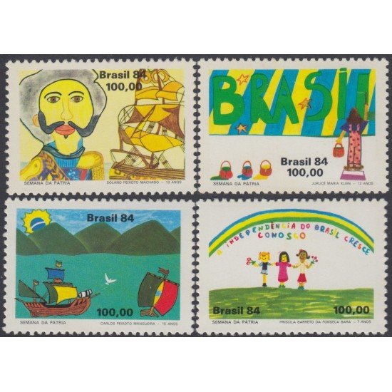 Brasil Brazil 1686/89 1984 Semana de la Patria MNH