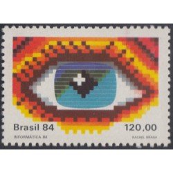 Brasil Brazil 1697 1984 4º Foro Internacional de Informática MNH Brasil Brazil 1697 1984 4º Foro Internacional de Informática MNH