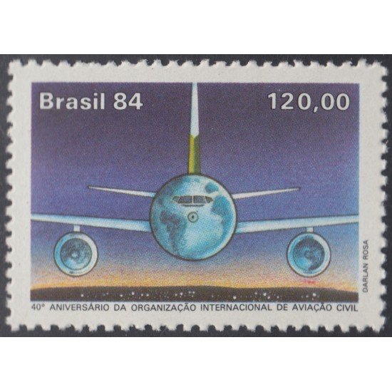Brasil Brazil 1710 1984 Organización Internacional de Aviación Civil MNH Brasil Brazil 1710 1984 Organización Internacional de Aviación Civil MNH