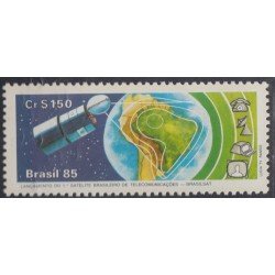Brasil Brazil 1714 1985 Satélite Brasileño de Comunicaciones MNH Brasil Brazil 1714 1985 Satélite Brasileño de Comunicaciones MNH
