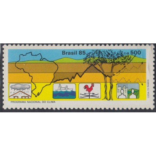 Brasil Brazil 1718 1985 Ilustración de Manifestaciones climáticas MNH Brasil Brazil 1718 1985 Ilustración de Manifestaciones climáticas MNH