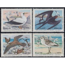 Brasil Brazil 1734/37 1985 Parque Nacional marino Pájaros Birds MNH Brasil Brazil 1734/37 1985 Parque Nacional marino Pájaros Birds MNH
