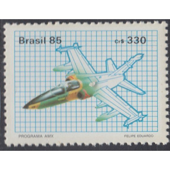 Brasil Brazil 1757 1985 Avión de Combate EMX MNH