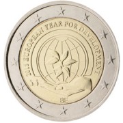 Bélgica 2015 2 € euros conmemorativos 2015 Año Europeo del Desarrollo