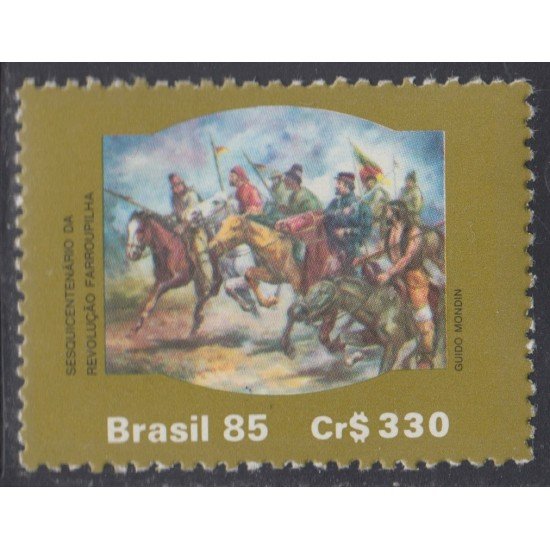 Brasil Brazil 1762 1985 Cuadro de G. Montín Revolución Farroupilha MNH