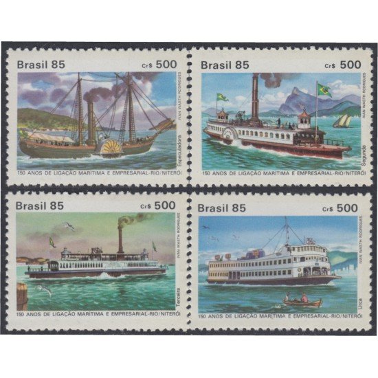 Brasil Brazil 1768/71 1985 Enlace marítimo Río-Niteroi MNH