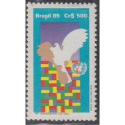 Brasil Brazil 1773 1985 40 Años de la Naciones Unidas MNH Brasil Brazil 1773 1985 40 Años de la Naciones Unidas MNH