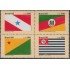Brasil Brazil 1778/81 1985 Banderas de los Estados de Brasil MNH