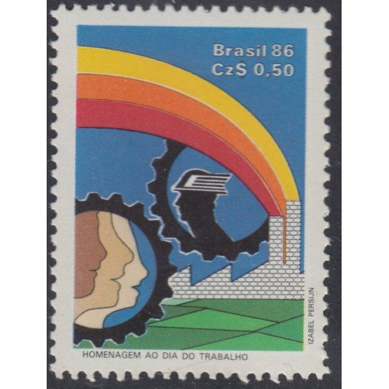 Brasil Brazil 1791 1986 Homenaje al Día del Trabajo MNH
