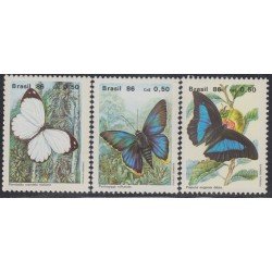 Brasil Brazil 1794/96 1986 Mariposas Butterflies MNH Brasil Brazil 1794/96 1986 Mariposas Butterflies MNH