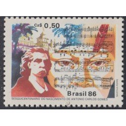 Brasil Brazil 1797 1986 Antonio Carlos Gómez MNH Brasil Brazil 1797 1986 Antonio Carlos Gómez MNH