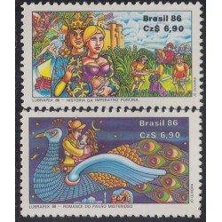 Brasil Brazil 1815/16 1986 Lubrapex Historias tradicionales MNH Brasil Brazil 1815/16 1986 Lubrapex Historias tradicionales MNH