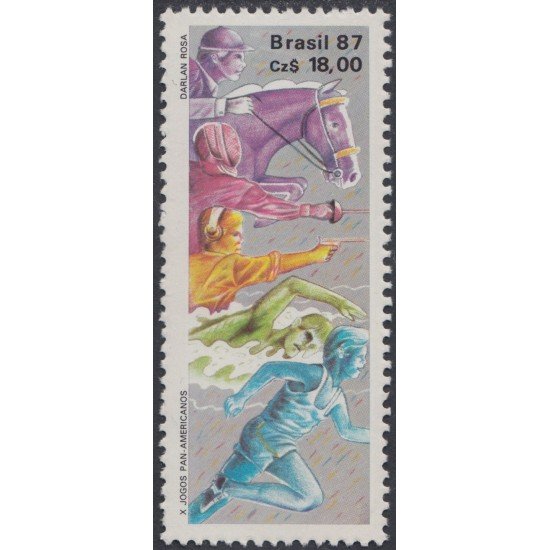 Brasil Brazil 1833 1987 Juegos deportivos panamericanos MNH Brasil Brazil 1833 1987 Juegos deportivos panamericanos MNH