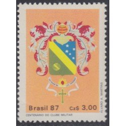 Brasil Brazil 1838 1987 Centenario del Club Militar MNH Brasil Brazil 1838 1987 Centenario del Club Militar MNH