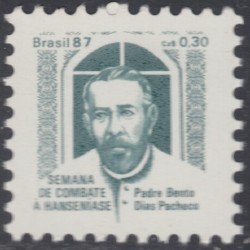 Brasil Brazil 1855 1987 Preservación contra el mal de Hansen MNH Brasil Brazil 1855 1987 Preservación contra el mal de Hansen MNH