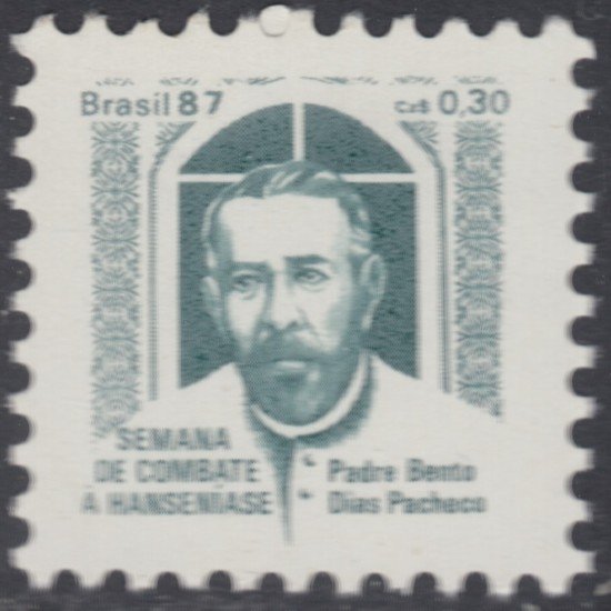 Brasil Brazil 1855 1987 Preservación contra el mal de Hansen MNH Brasil Brazil 1855 1987 Preservación contra el mal de Hansen MNH