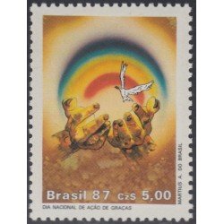 Brasil Brazil 1856 1987 Día Nacional de Acción de Gracias MNH Brasil Brazil 1856 1987 Día Nacional de Acción de Gracias MNH