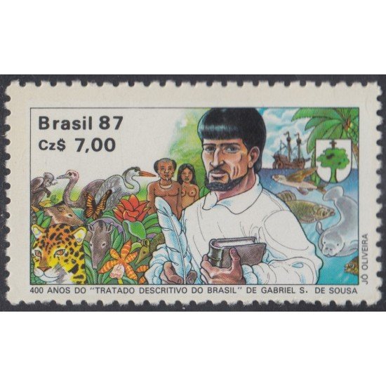 Brasil Brazil 1864 1987 Tratado descriptivo de Brasil de Gabriel Sousa MNH Brasil Brazil 1864 1987 Tratado descriptivo de Brasil de Gabriel Sousa MNH