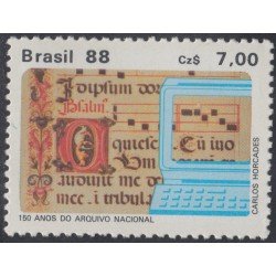 Brasil Brazil 1865 1988 150 Años de los Archivos Nacionales MNH Brasil Brazil 1865 1988 150 Años de los Archivos Nacionales MNH