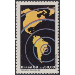 Brasil Brazil 1871 1988 Américas Telecom Forum Mundial MNH