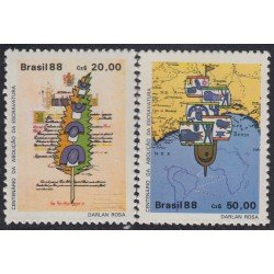 Brasil Brazil 1872/73 1988 100 Años de abolición de la esclavitud MNH
