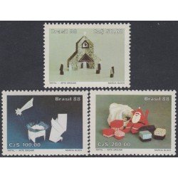Brasil Brazil 1890/92 1988 Navidad Chritsmas MNH