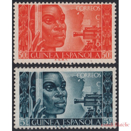 Guinea Española 309/10 1951 Conferencia Intr. Africanista MNH 