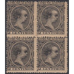 España Spain 214 BL.4 1889/1901 Alfonso XIII MNH España Spain 214 BL.4 1889/1901 Alfonso XIII MNH
