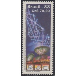 Brasil Brazil 1902 1988 Antena parabólica de estación terrestre MNH
