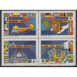 Brasil Brazil 1906/09 1989 Oficina de correos y telégrafo brasileño MNH