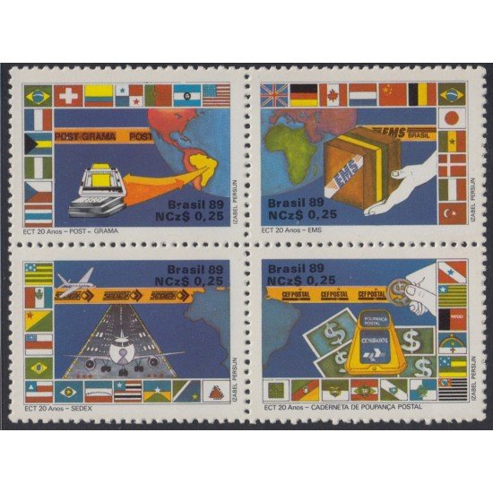 Brasil Brazil 1906/09 1989 Oficina de correos y telégrafo brasileño MNH Brasil Brazil 1906/09 1989 Oficina de correos y telégrafo brasileño MNH