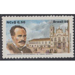 Brasil Brazil 1918 1989 150 Años del nacimiento de Tobias Barreto MNH