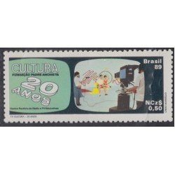 Brasil Brazil 1919 1989 150 Años de la Televisión Cultural MNH