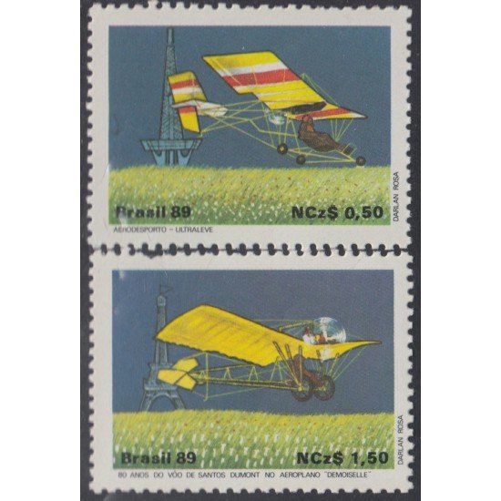 Brasil Brazil 1925/26 1989 Deporte Aéreo aeroplanos MNH Brasil Brazil 1925/26 1989 Deporte Aéreo aeroplanos MNH