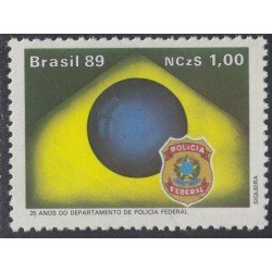 Brasil Brazil 1938 1989 20 Años del Departamento de Policía Federal MNH Brasil Brazil 1938 1989 20 Años del Departamento de Policía Federal MNH