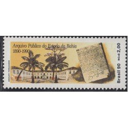 Brasil Brazil 1947 1990 100 años de archivos públicos del Estado de Bahía MNH Brasil Brazil 1947 1990 100 años de archivos públicos del Estado de Bahía MNH