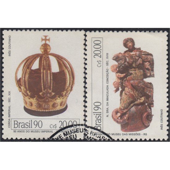 Brasil Brazil 1965/66 1990 Museos imperial de Petrópolis y Misiones Usado Brasil Brazil 1965/66 1990 Museos imperial de Petrópolis y Misiones Usado