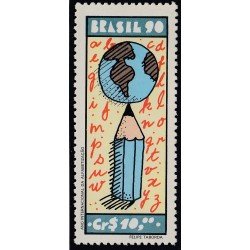 Brasil Brazil 1976 1990 Año Internacional de la Alfabetización MNH Brasil Brazil 1976 1990 Año Internacional de la Alfabetización MNH