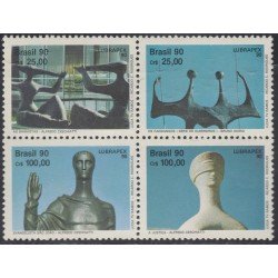 Brasil Brazil 1981/84 1990 Lubrapex 90 Esculturas MNH Brasil Brazil 1981/84 1990 Lubrapex 90 Esculturas MNH