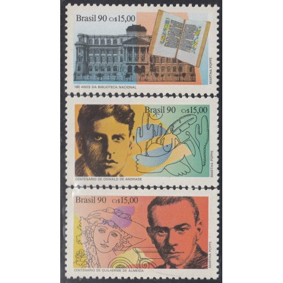 Brasil Brazil 1987/89 1990 Literatura Brasileña MNH