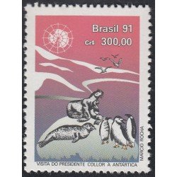 Brasil Brazil 2007 1991 Antártica Pinguinos Focas MNH Brasil Brazil 2007 1991 Antártica Pinguinos Focas MNH
