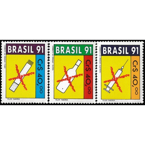 Brasil Brazil 2012/14 1991 Lucha contra formas de intoxicación MNH Brasil Brazil 2012/14 1991 Lucha contra formas de intoxicación MNH