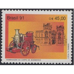 Brasil Brazil 2026 1991 Homenaje al cuerpo de Bomberos MNH Brasil Brazil 2026 1991 Homenaje al cuerpo de Bomberos MNH