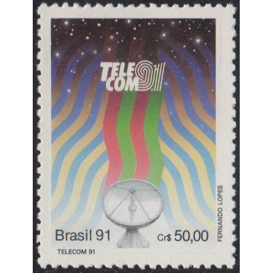 Brasil Brazil 2037 1991 Telecom Forum Mundial MNH Brasil Brazil 2037 1991 Telecom Forum Mundial MNH