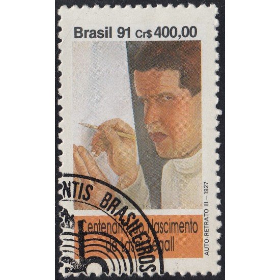 Brasil Brazil 2043 1991 Pintor Lasar Ségall Usado Brasil Brazil 2043 1991 Pintor Lasar Ségall Usado