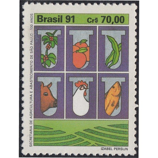 Brasil Brazil 2044 1991 Secretaría de Agricultura y Abastecimiento Sao Paulo MNH Brasil Brazil 2044 1991 Secretaría de Agricultura y Abastecimiento Sao Paulo MNH