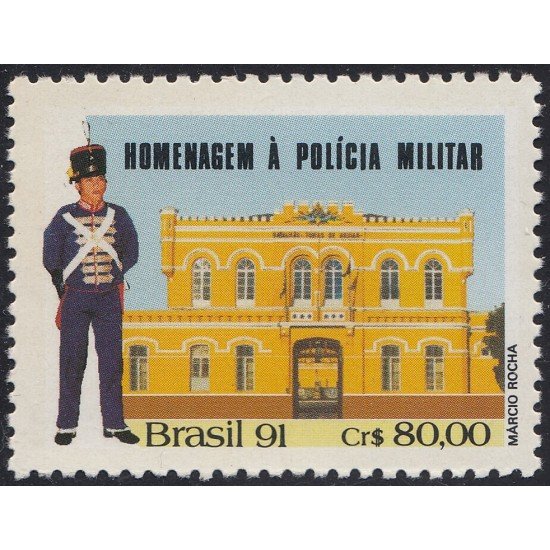Brasil Brazil 2049 1991 Policía Militar 1er Batallón Tobías de Aguiar MNH Brasil Brazil 2049 1991 Policía Militar 1er Batallón Tobías de Aguiar MNH