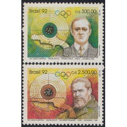 Brasil Brazil 2053/54 1992 XXV Juegos olímpicos en Barcelona MNH Brasil Brazil 2053/54 1992 XXV Juegos olímpicos en Barcelona MNH